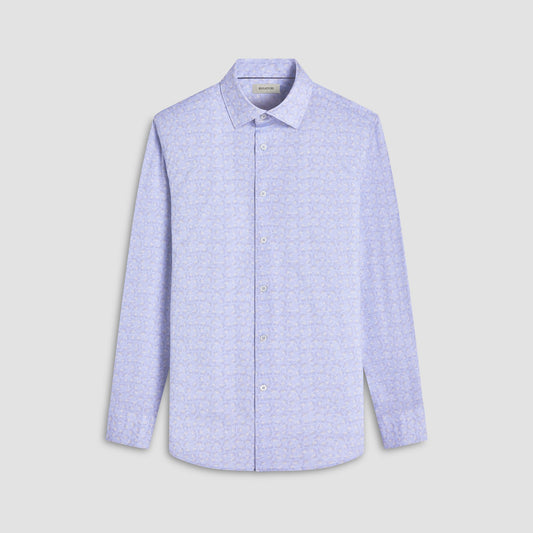 Bugatchi James Floral OoohCotton® Shirt Sky