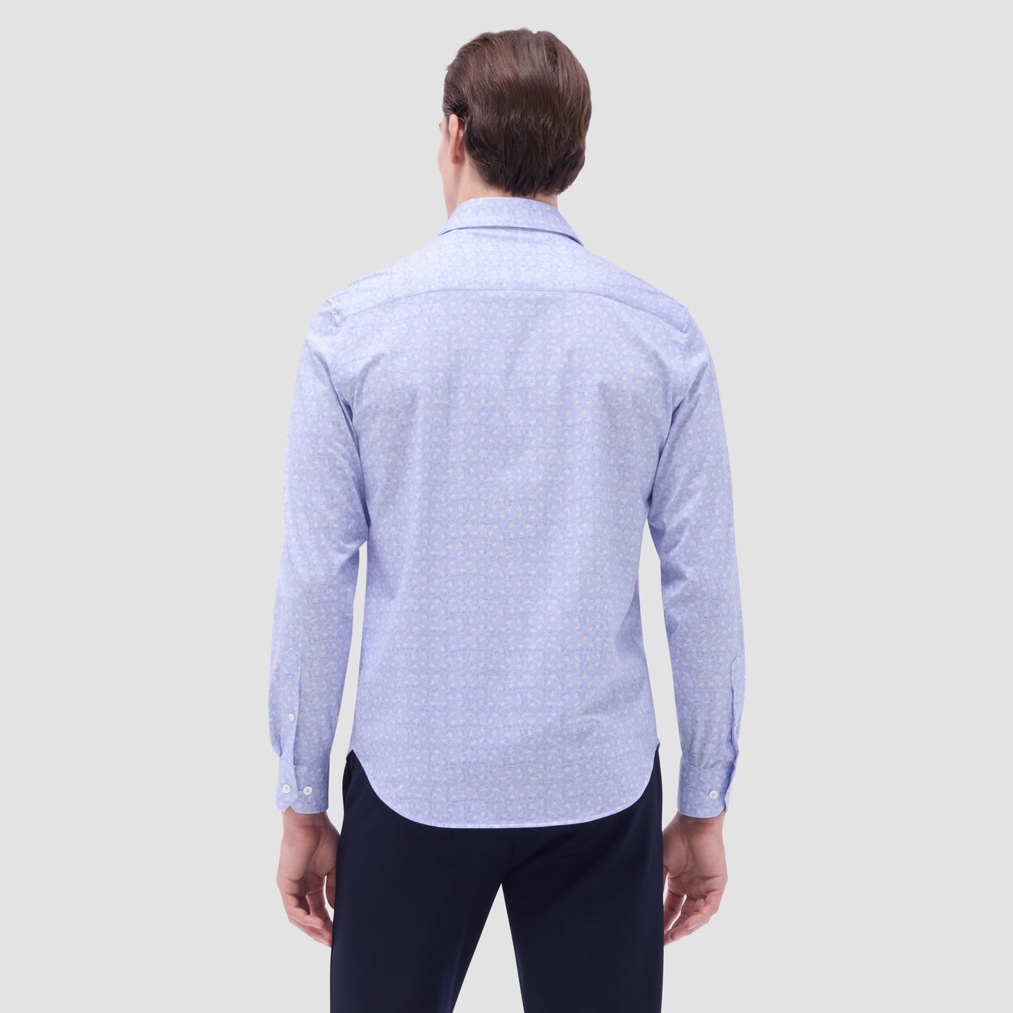 Bugatchi James Floral OoohCotton® Shirt Sky