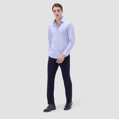 Bugatchi James Floral OoohCotton® Shirt Sky