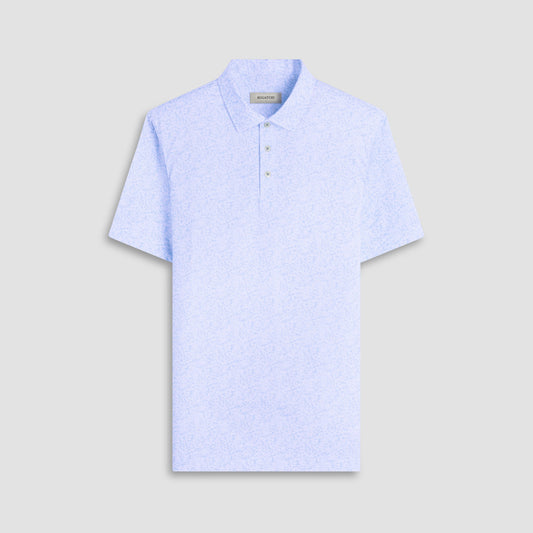 Bugatchi Victor Floral OoohCotton® Polo Shirt Ice