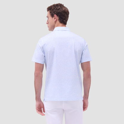 Bugatchi Victor Floral OoohCotton® Polo Shirt Ice
