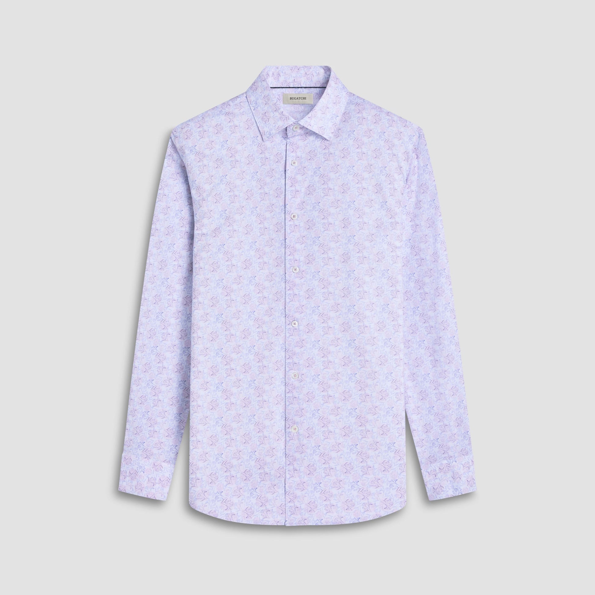 Bugatchi James Floral OoohCotton® Shirt Dusty Pink