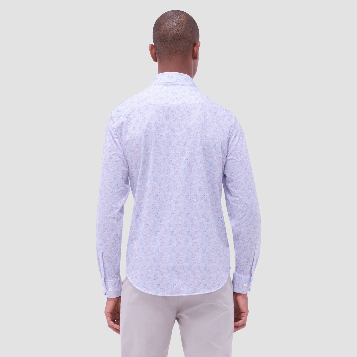 Bugatchi James Floral OoohCotton® Shirt Dusty Pink