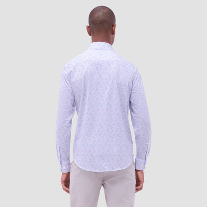 Bugatchi James Floral OoohCotton® Shirt Dusty Pink