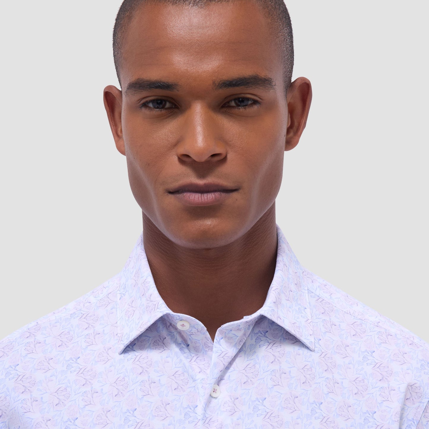 Bugatchi James Floral OoohCotton® Shirt Dusty Pink