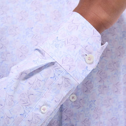 Bugatchi James Floral OoohCotton® Shirt Dusty Pink