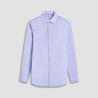 Bugatchi James Geometric OoohCotton® Shirt Lilac