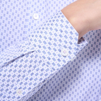 Bugatchi James Geometric OoohCotton® Shirt Lilac