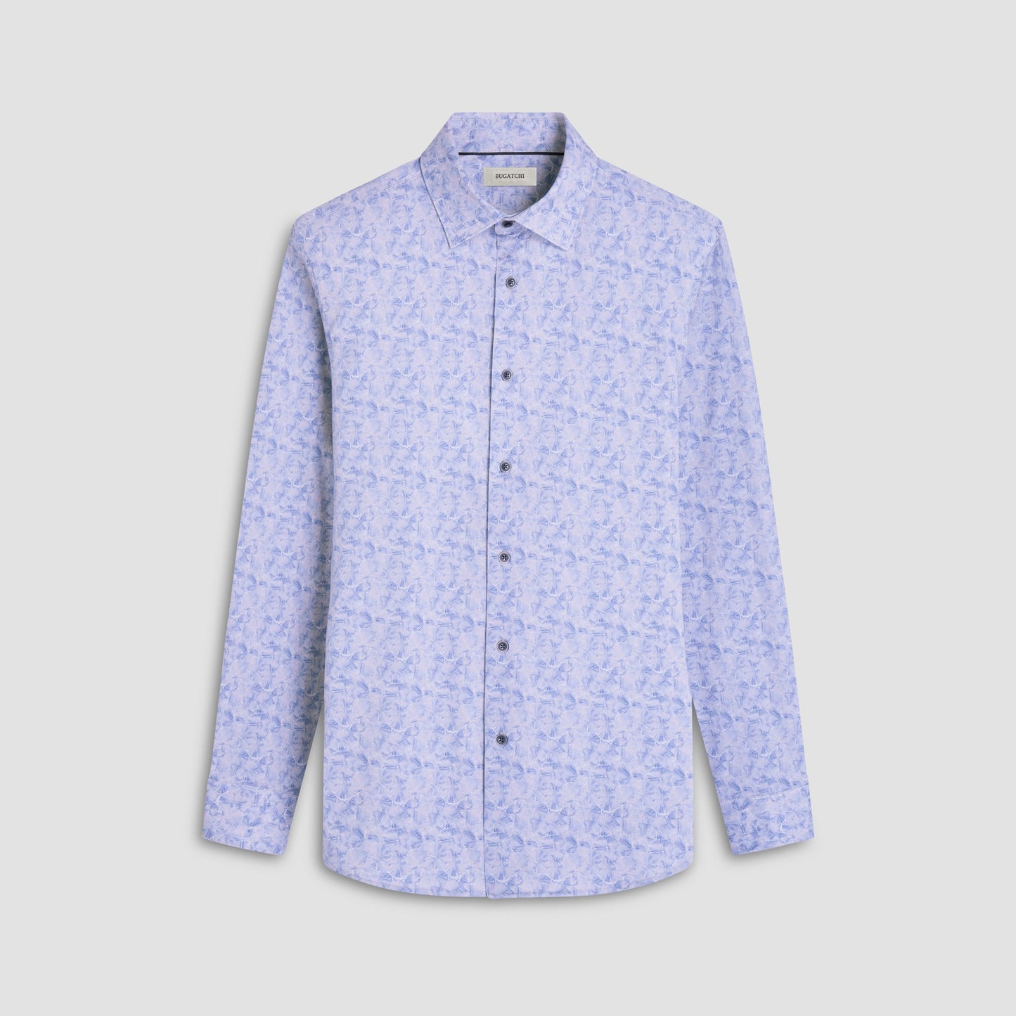 Bugatchi James Floral OoohCotton® Shirt Cobalt