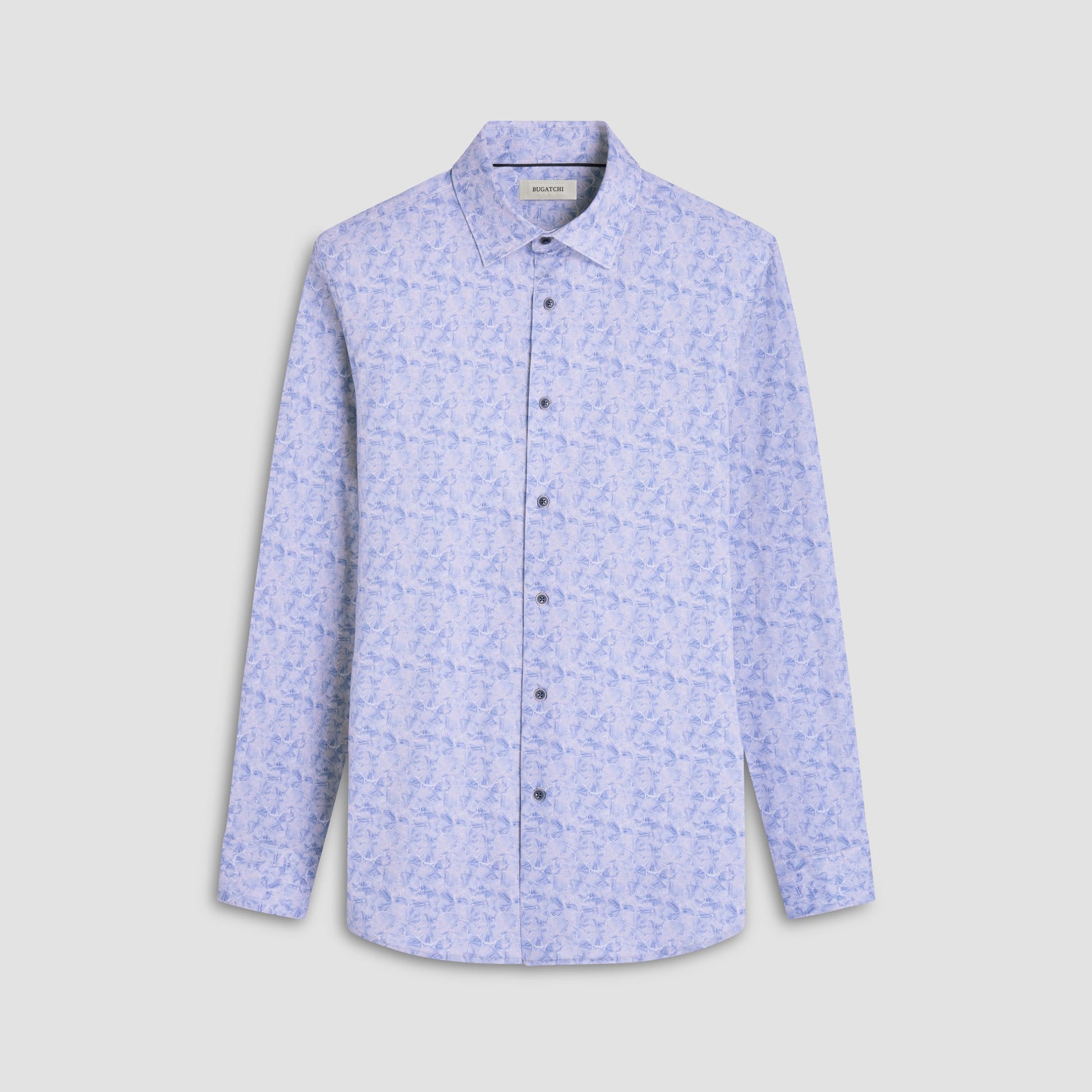 Bugatchi James Floral OoohCotton® Shirt Cobalt