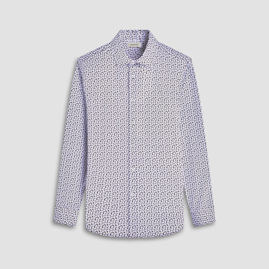 Bugatchi James Floral OoohCotton® Shirt Black