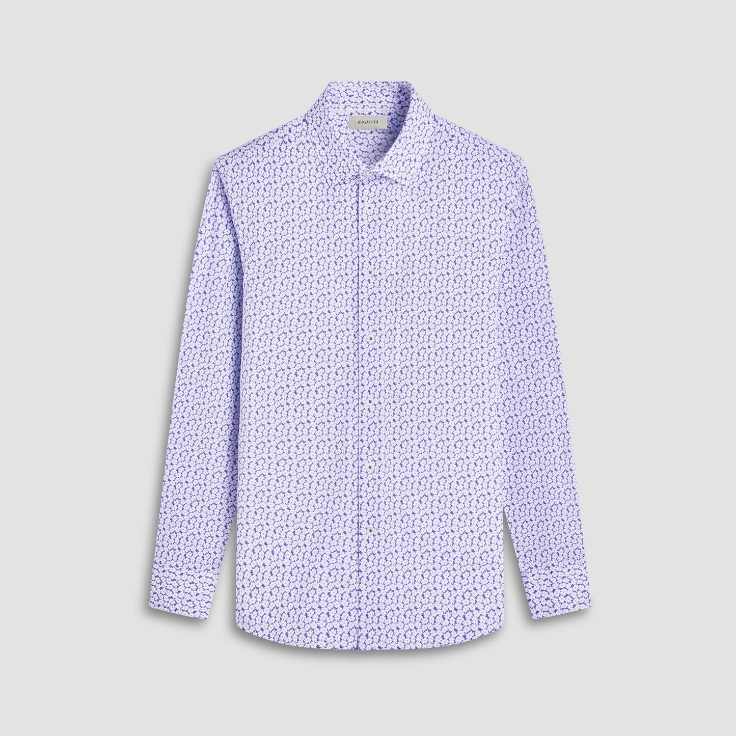 Bugatchi James Floral OoohCotton® Shirt Peacock
