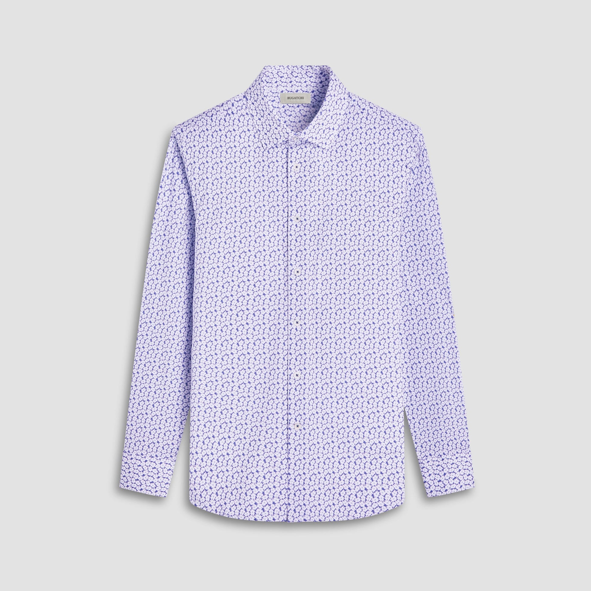 Bugatchi James Floral OoohCotton® Shirt Peacock