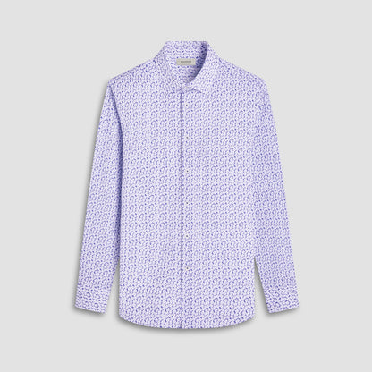 Bugatchi James Floral OoohCotton® Shirt Peacock