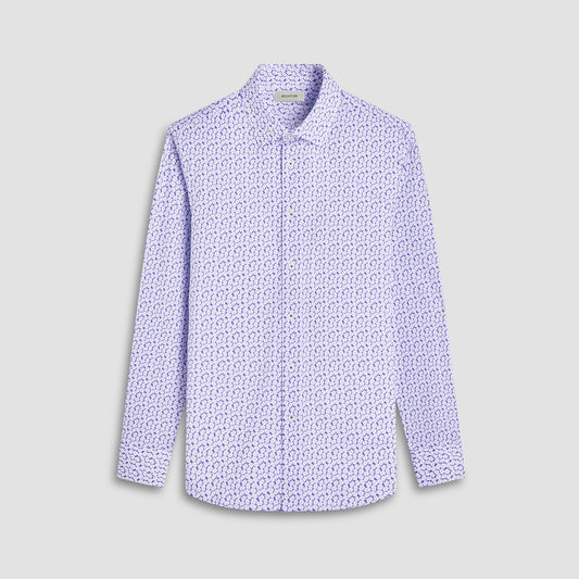 Bugatchi James Floral OoohCotton® Shirt Peacock