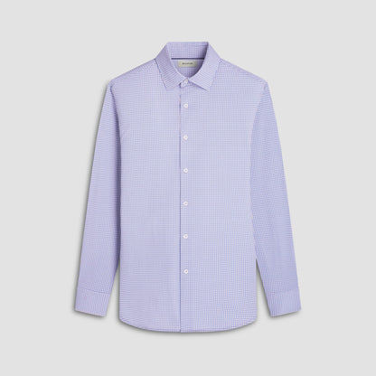 Bugatchi James Mini Check OoohCotton® Shirt Sand
