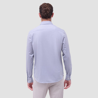 Bugatchi James Mini Check OoohCotton® Shirt Sand