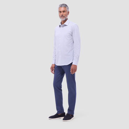 Bugatchi James Diamond Check OoohCotton® Shirt Almond