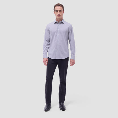 Bugatchi James Gingham Check OoohCotton® Shirt Black