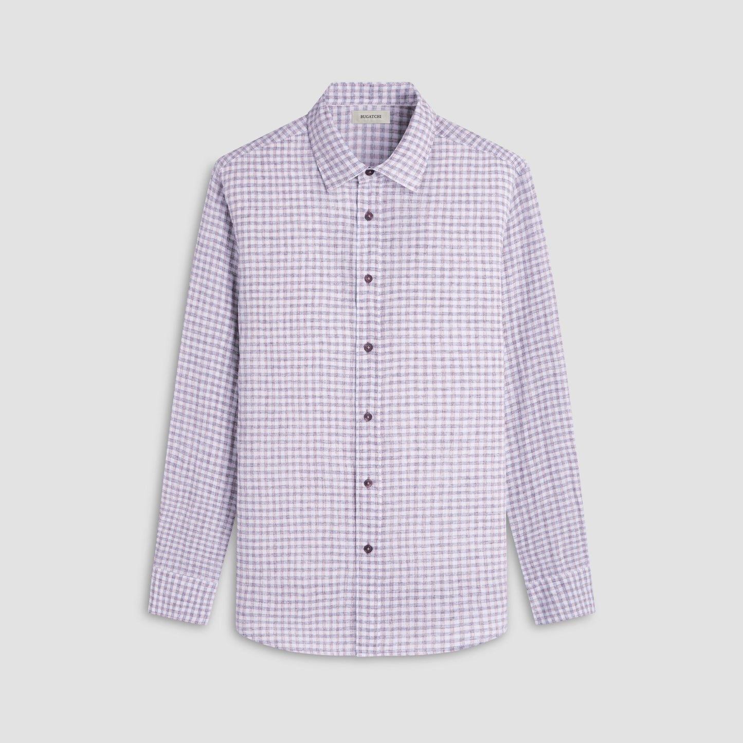 Bugatchi Karl Gingham Shirt Navy