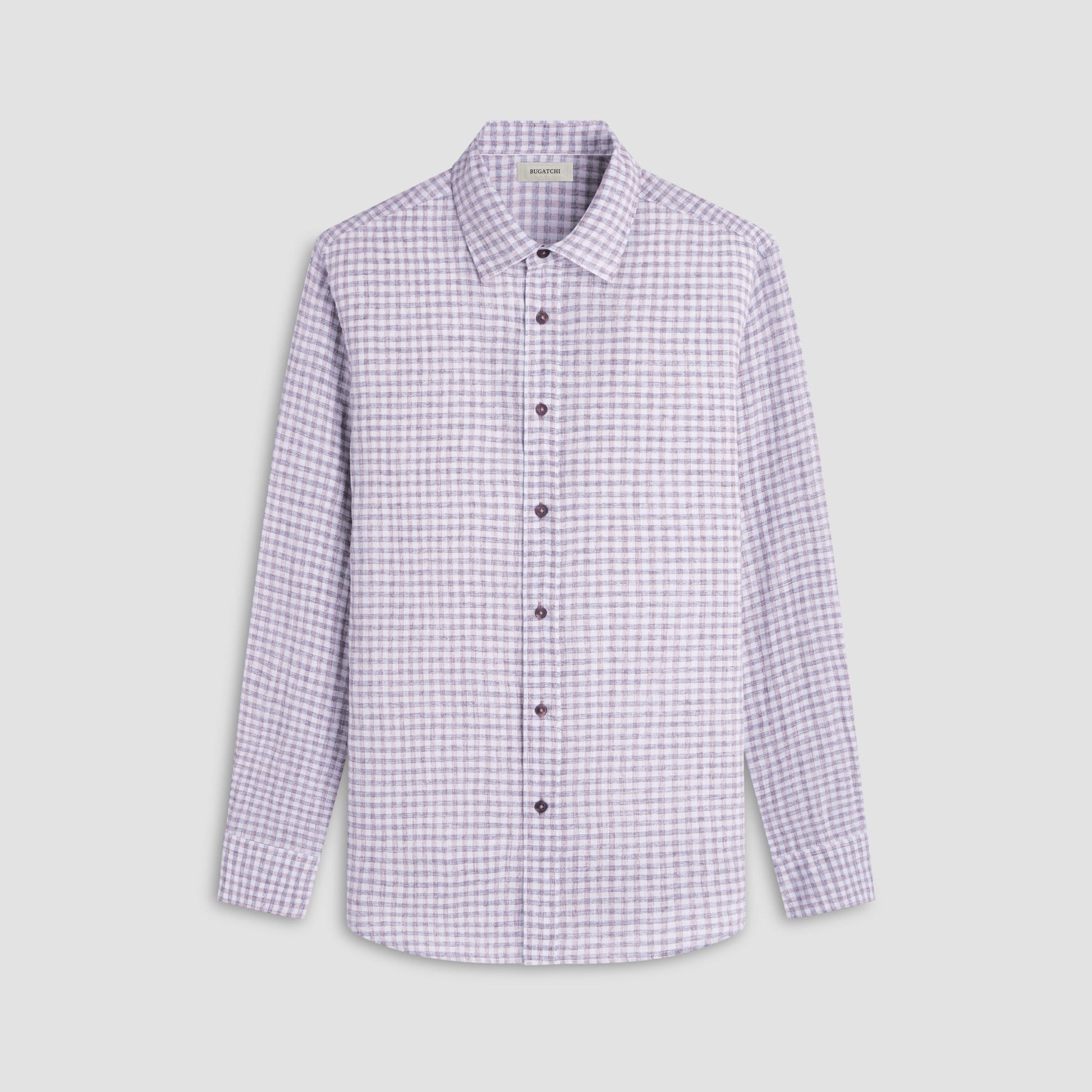 Bugatchi Karl Gingham Shirt Navy