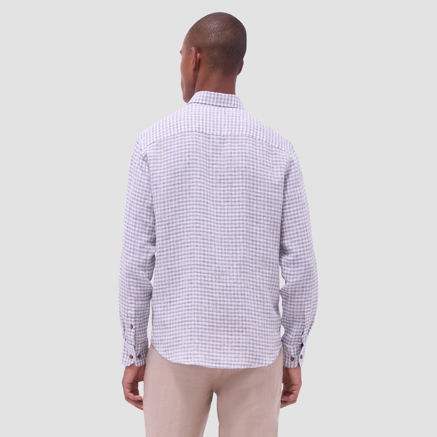 Bugatchi Karl Gingham Shirt Navy