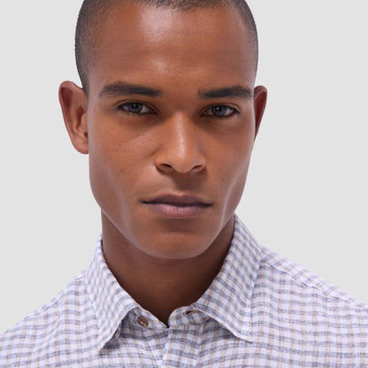 Bugatchi Karl Gingham Shirt Navy