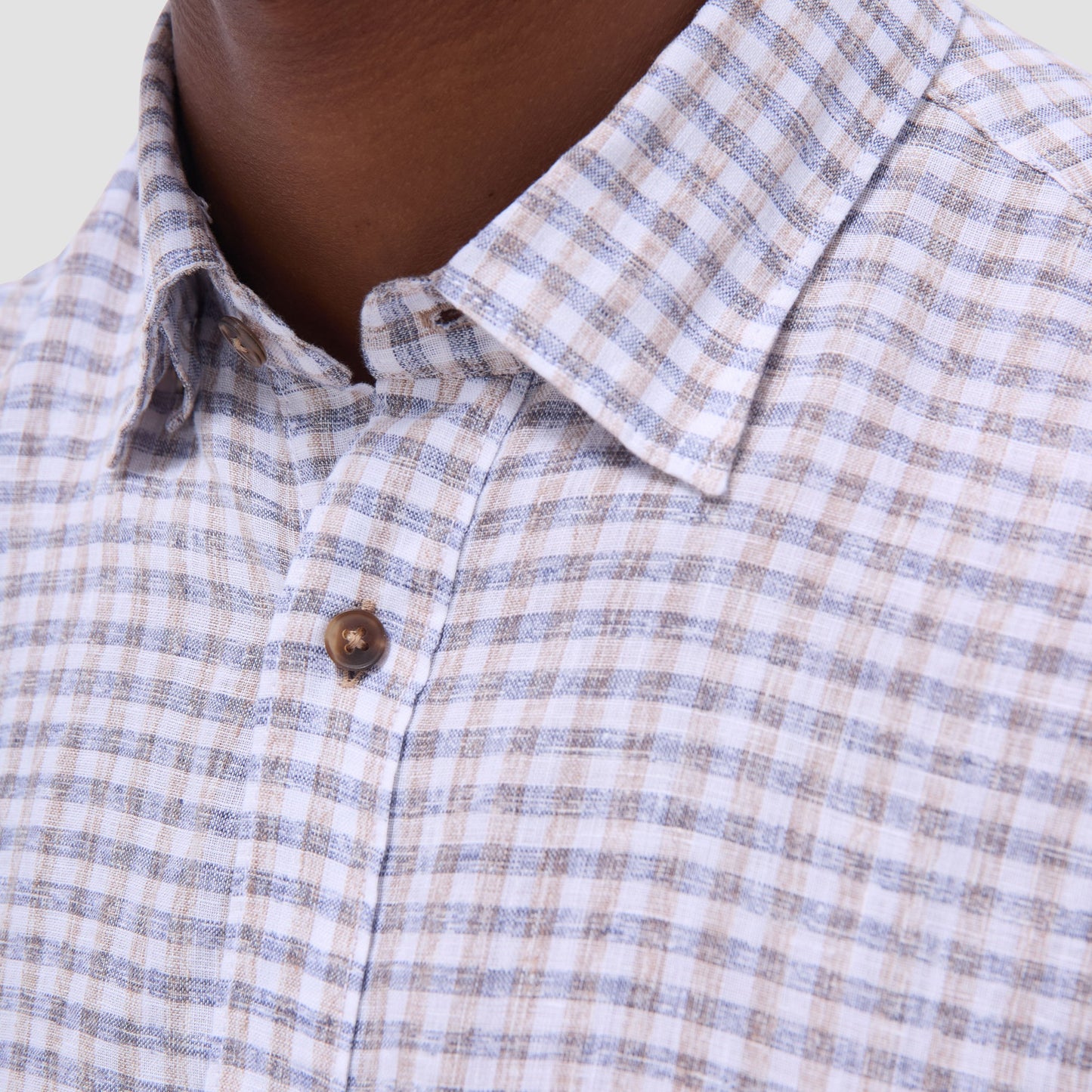 Bugatchi Karl Gingham Shirt Navy