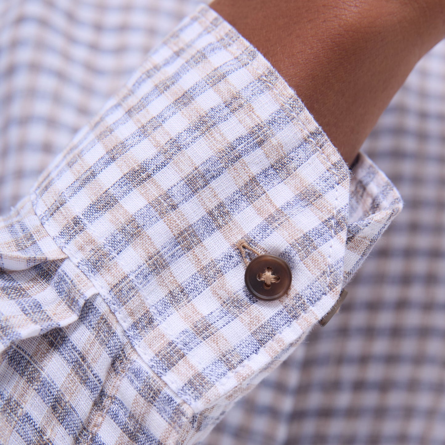 Bugatchi Karl Gingham Shirt Navy