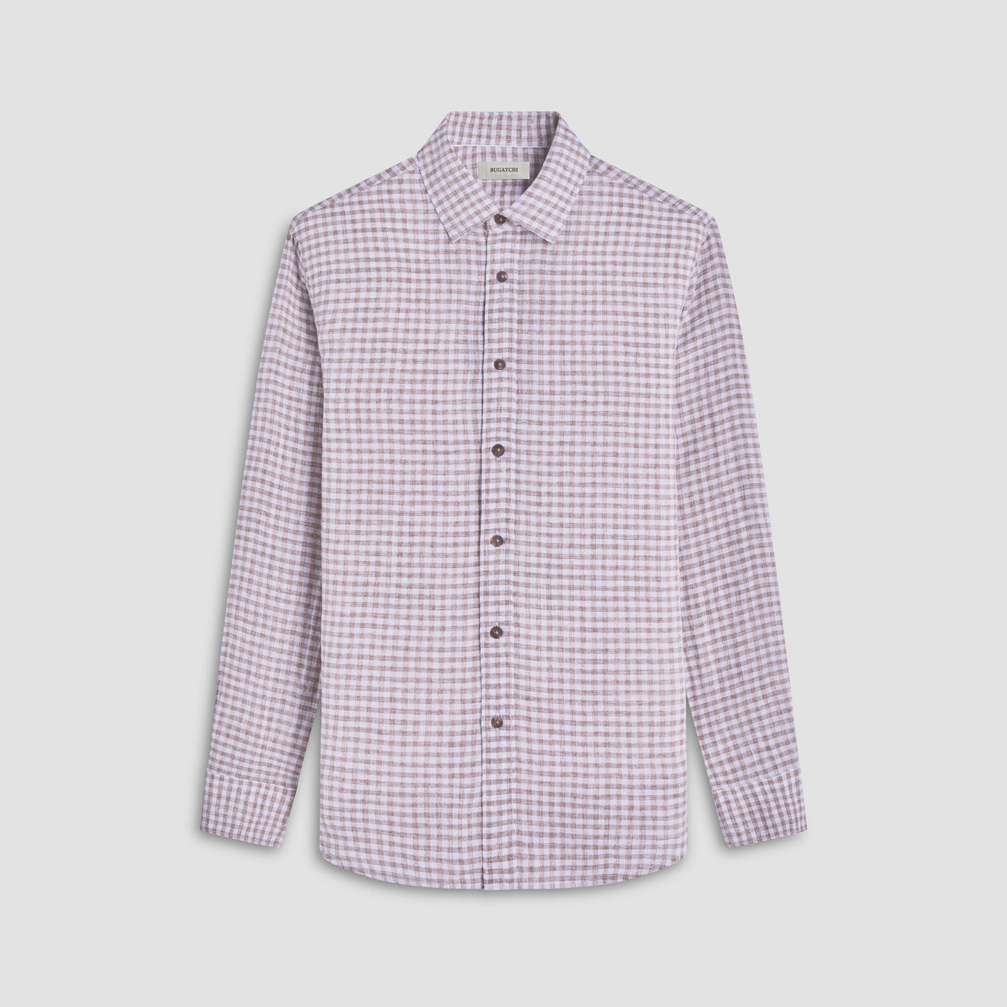 Bugatchi Karl Gingham Shirt Olive