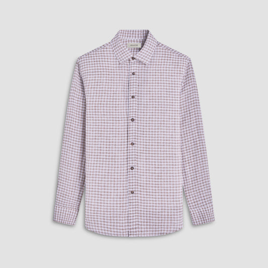 Bugatchi Karl Gingham Shirt Olive