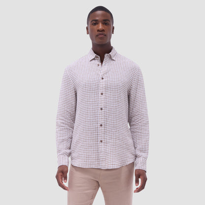 Bugatchi Karl Gingham Shirt Olive