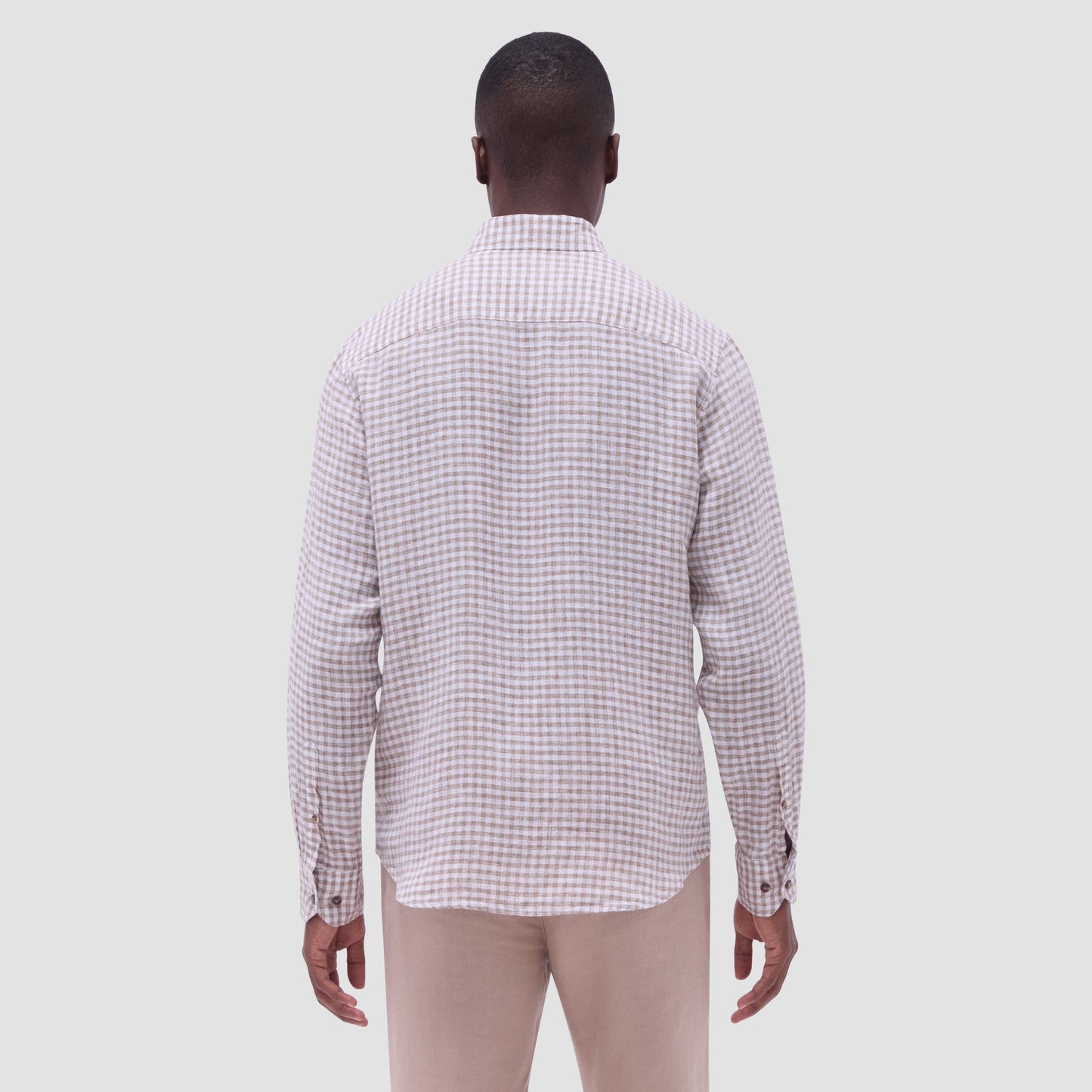 Bugatchi Karl Gingham Shirt Olive