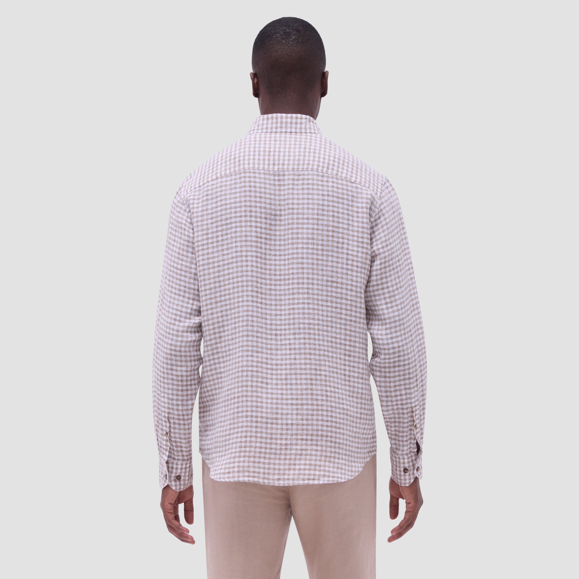 Bugatchi Karl Gingham Shirt Olive