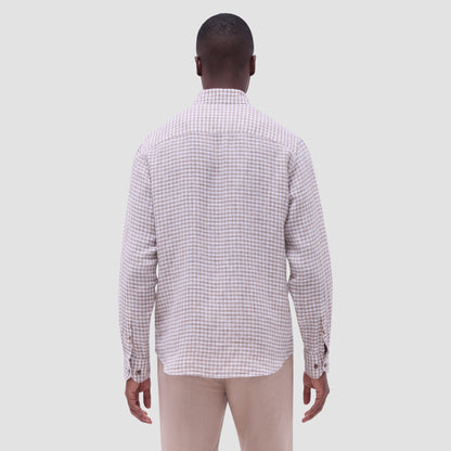 Bugatchi Karl Gingham Shirt Olive