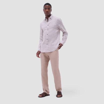 Bugatchi Karl Gingham Shirt Olive