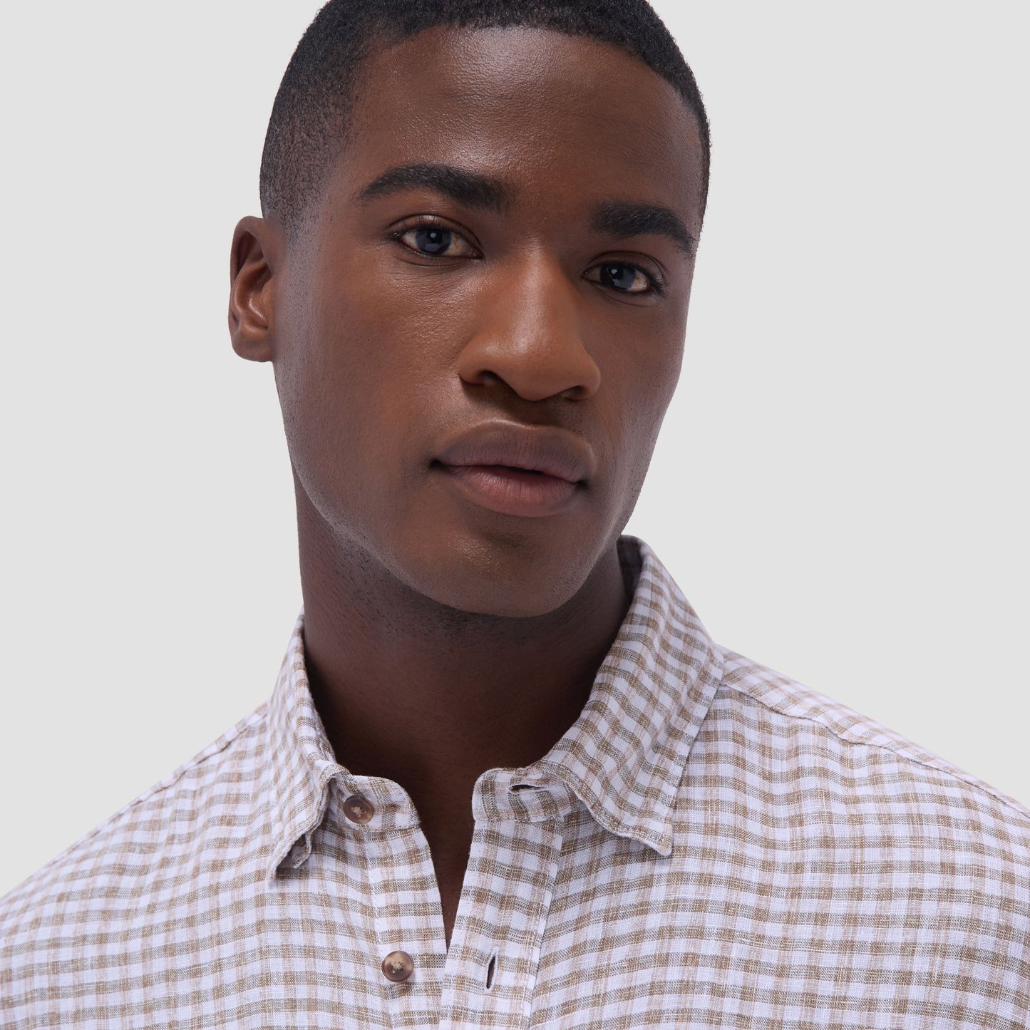 Bugatchi Karl Gingham Shirt Olive