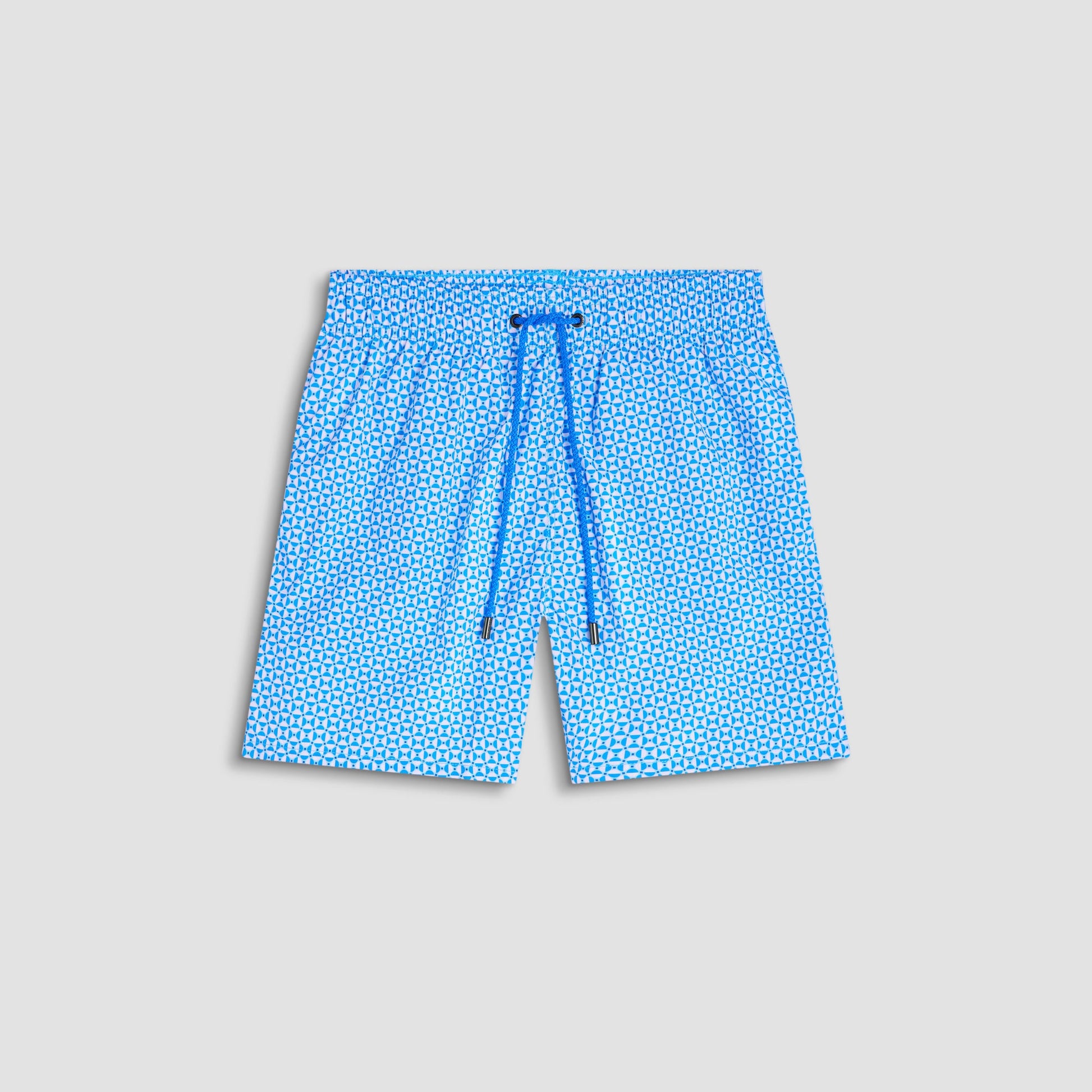 Bugatchi Archer Geometric Swim Trunks Turquoise