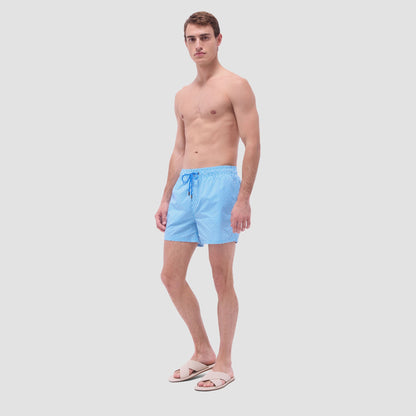 Bugatchi Archer Geometric Swim Trunks Turquoise