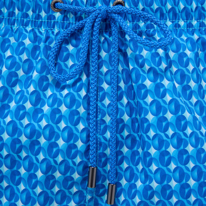 Bugatchi Cosmo Geometric Swim Trunks Classic Blue