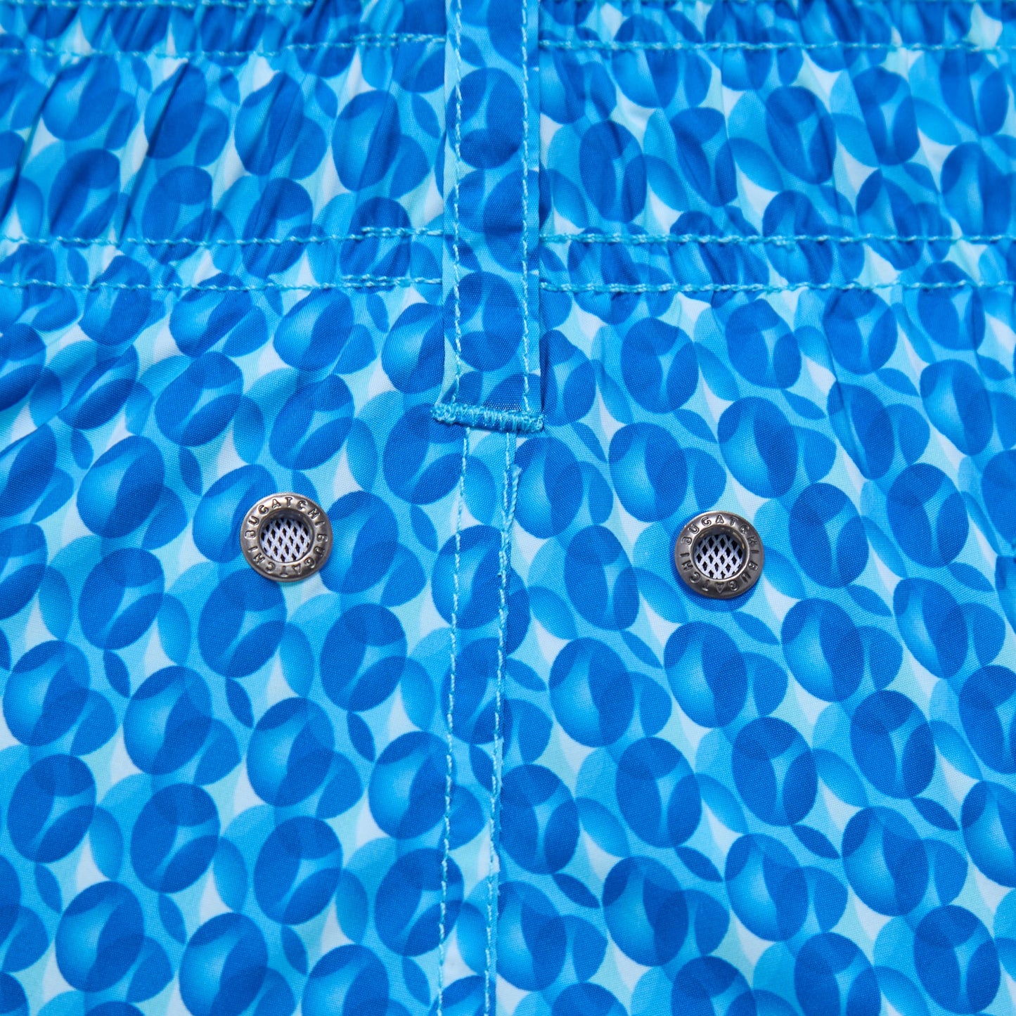 Bugatchi Cosmo Geometric Swim Trunks Classic Blue