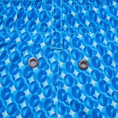 Bugatchi Cosmo Geometric Swim Trunks Classic Blue