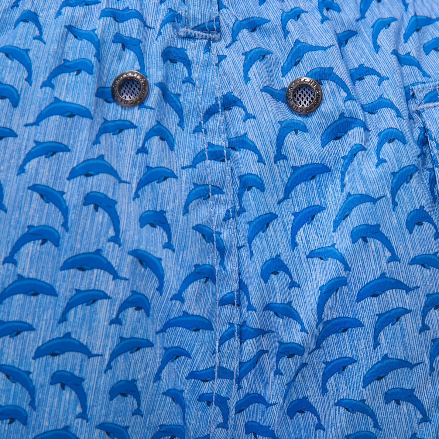 Bugatchi Cosmo Dolphin Swim Trunks Classic Blue