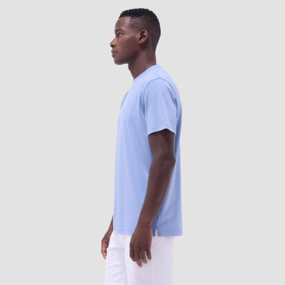 Bugatchi Hank Crew Neck T-Shirt Air Blue