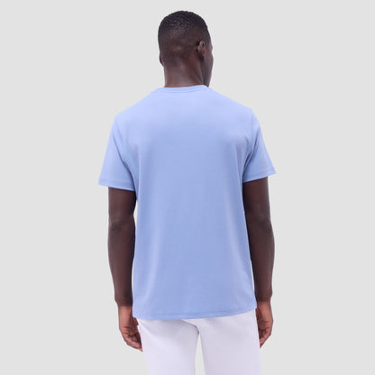 Bugatchi Hank Crew Neck T-Shirt Air Blue