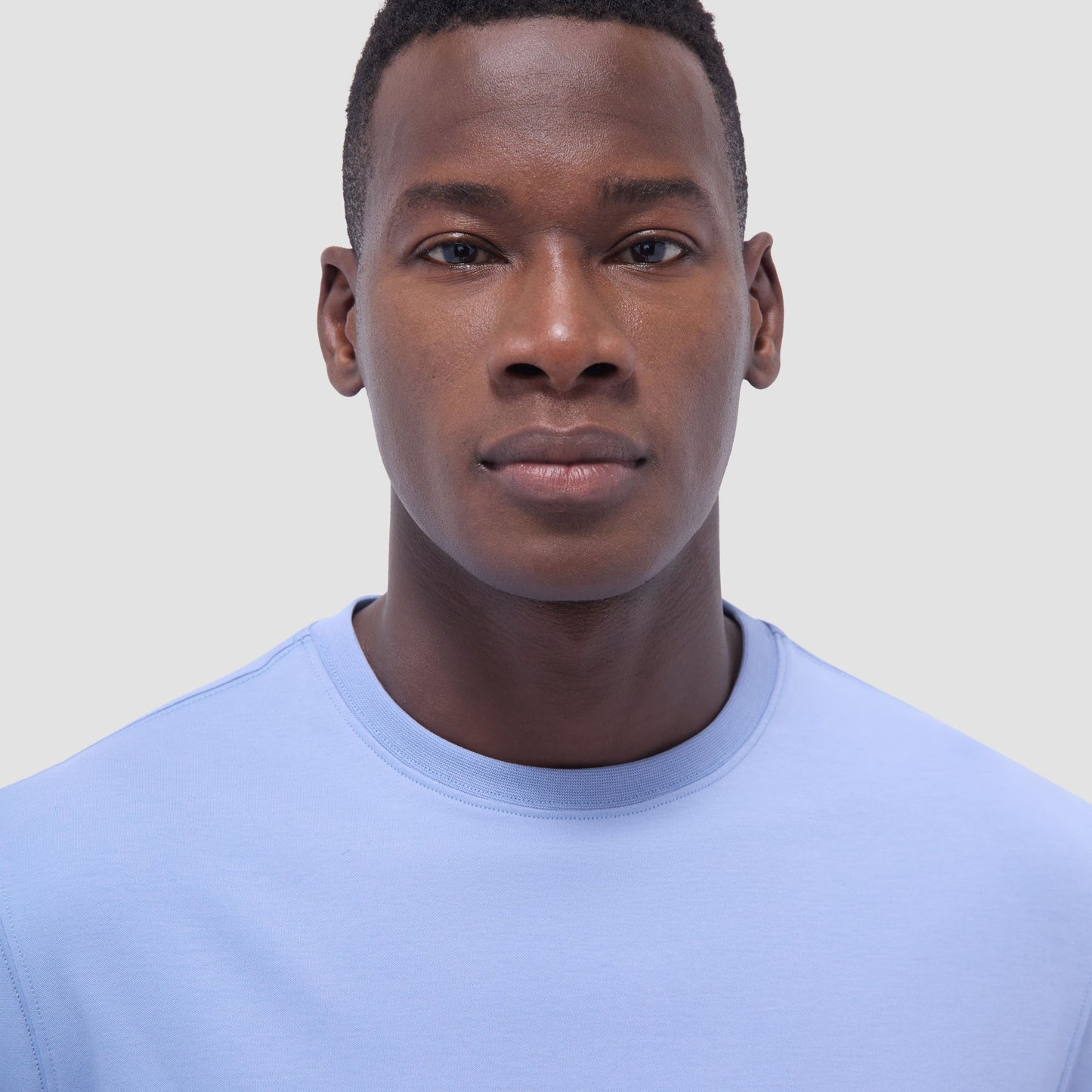 Bugatchi Hank Crew Neck T-Shirt Air Blue
