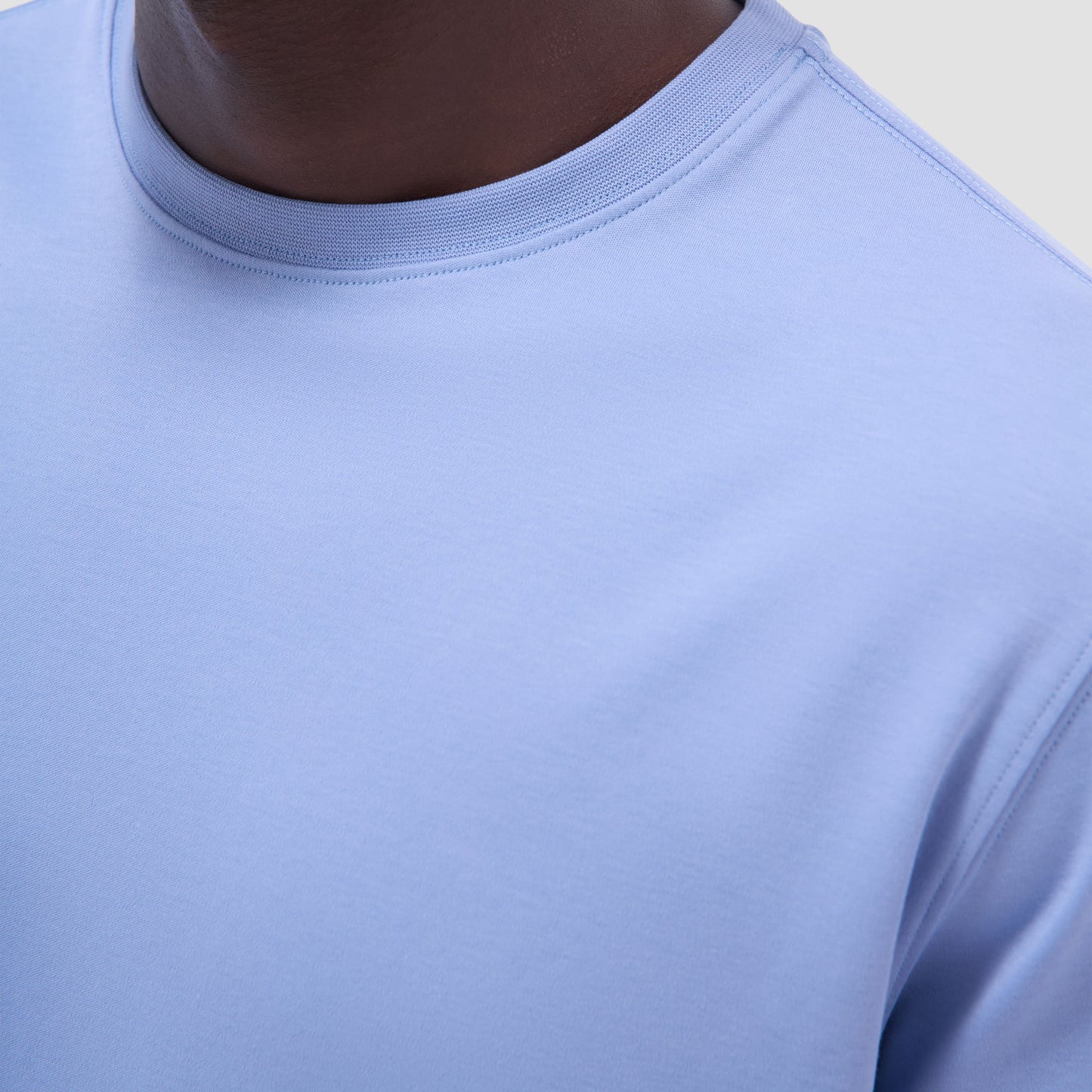 Bugatchi Hank Crew Neck T-Shirt Air Blue