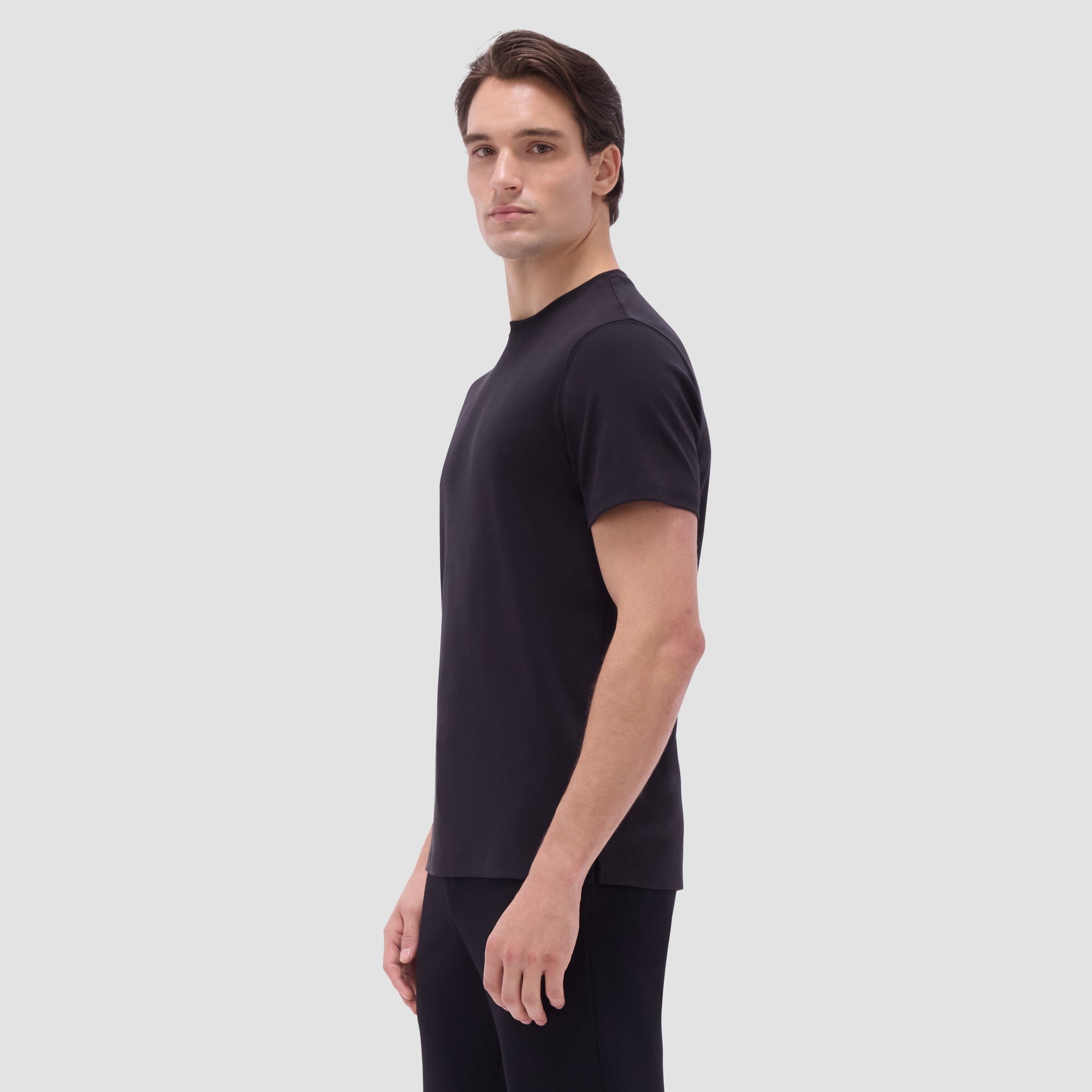 Bugatchi Hank Crew Neck T-Shirt Black