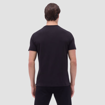 Bugatchi Hank Crew Neck T-Shirt Black