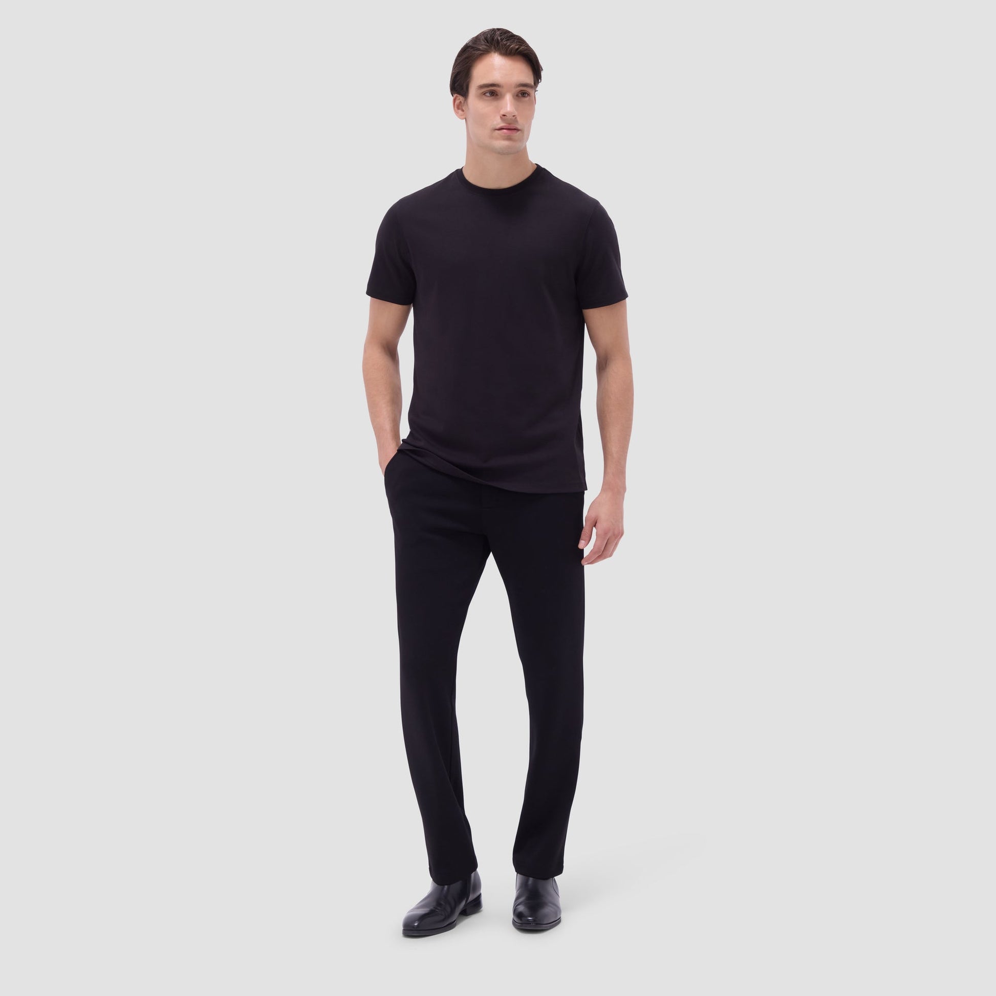 Bugatchi Hank Crew Neck T-Shirt Black
